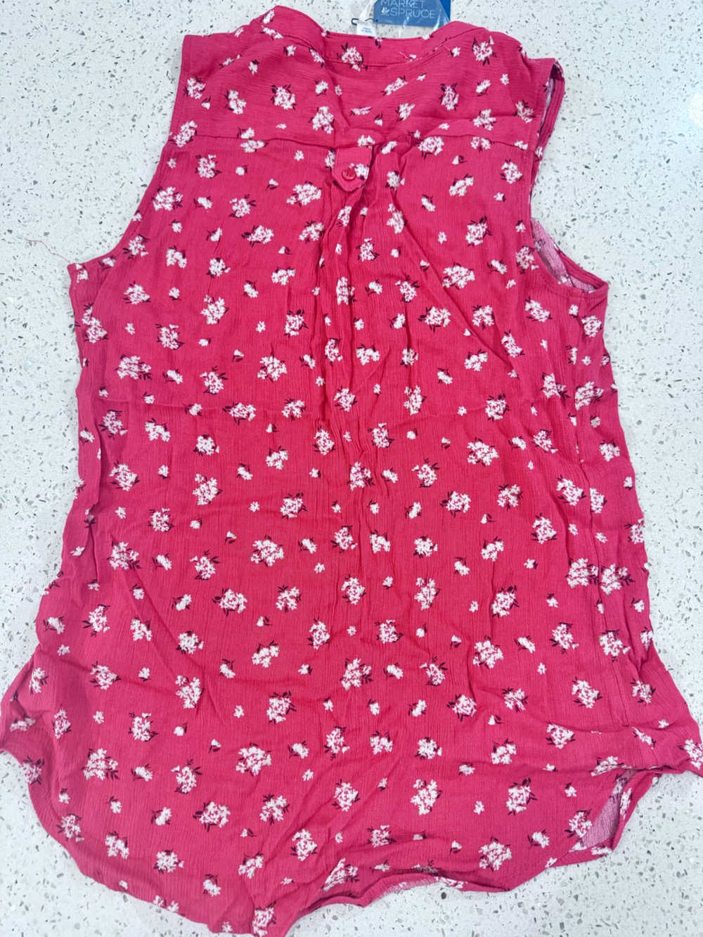 NWT Pink and white floral blouse by market and spuce